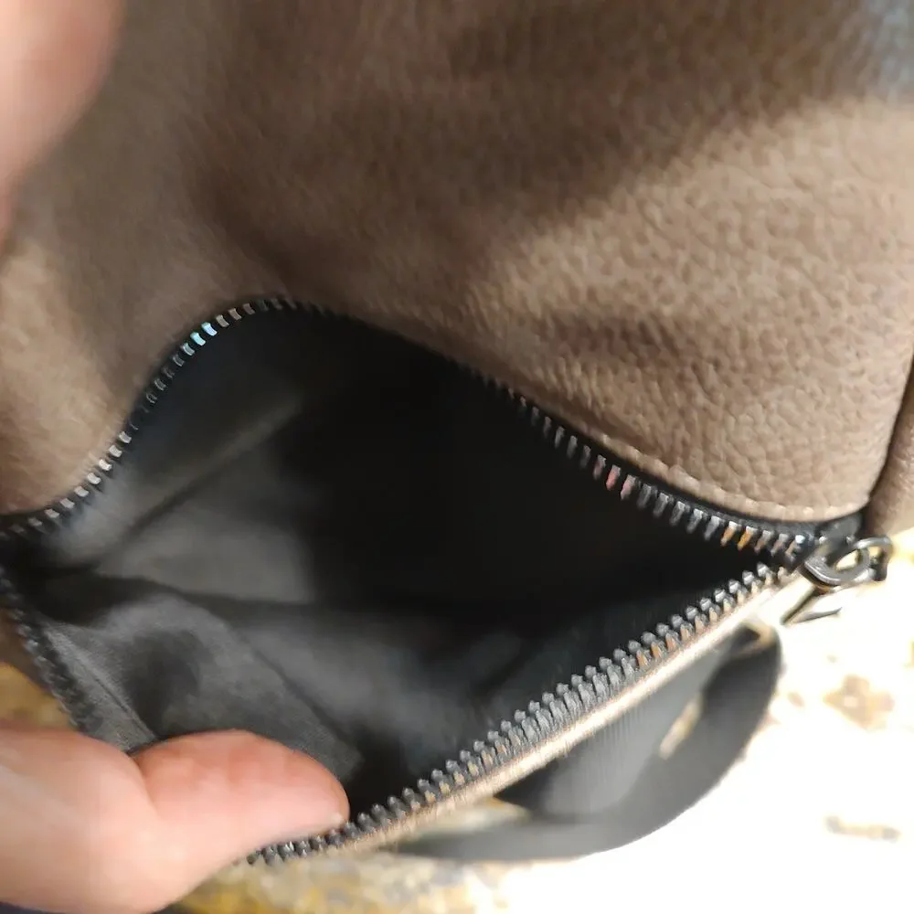 Brown Sling Bag with Zipper Pockets - Stylish and Functional
